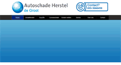 Desktop Screenshot of degrootautoschade.nl